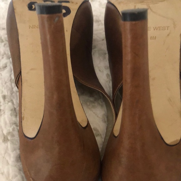 Nine West sling back platform high heels - Picture 5 of 8